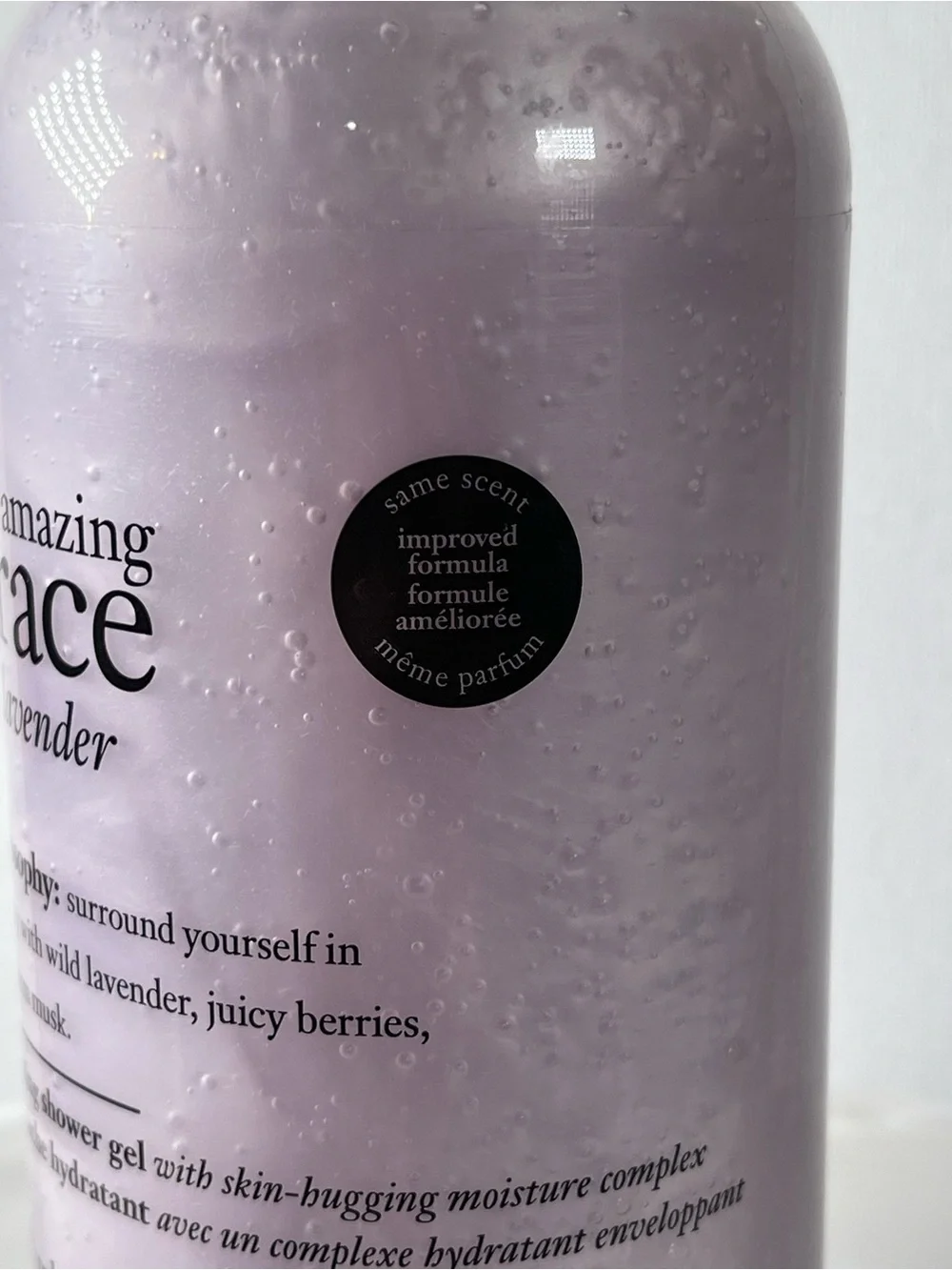 New Sealed Philosophy Amazing Grace Lavender Hydrating Shower Gel 16 Fluid Oz